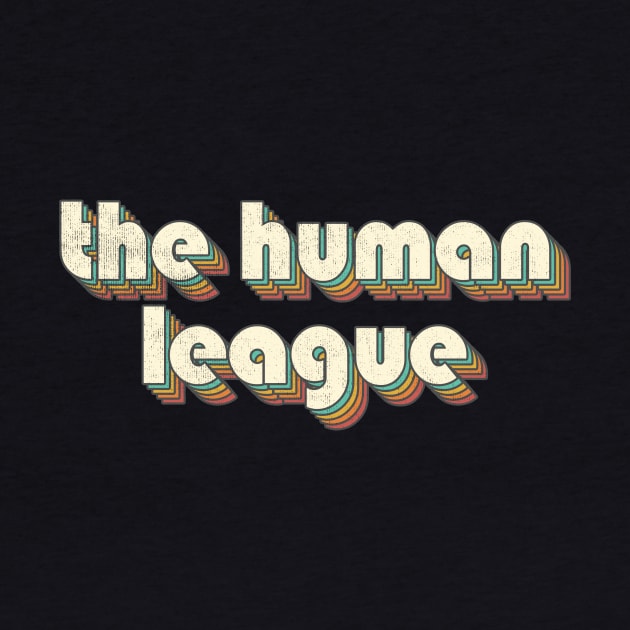 Vintage League Rainbow Letters Distressed Style by Cables Skull Design